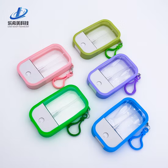 5ml/10ml Empty Plastic Atomizer Packaging Portable Sprayer Pocket Perfume Bottle Sprayer Cosmetic Packaging Flat Square