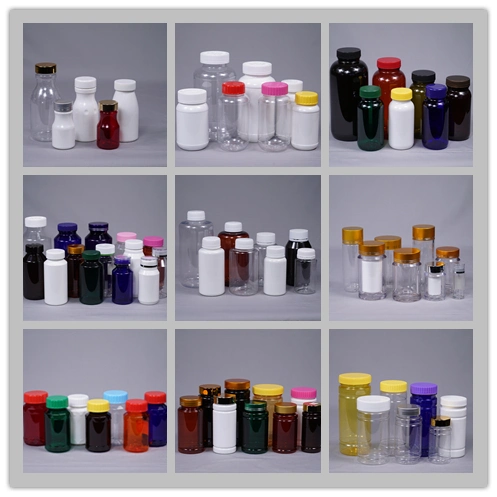 Manufacture Pet/HDPE Plastic Bottle Pill/Capsule/Cosmetic/Water Container Packaging