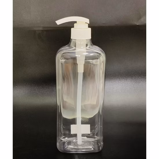 garrafa plástica da loção cosmética do champô da embalagem do animal de estimação do quadrado de 250ml 1L